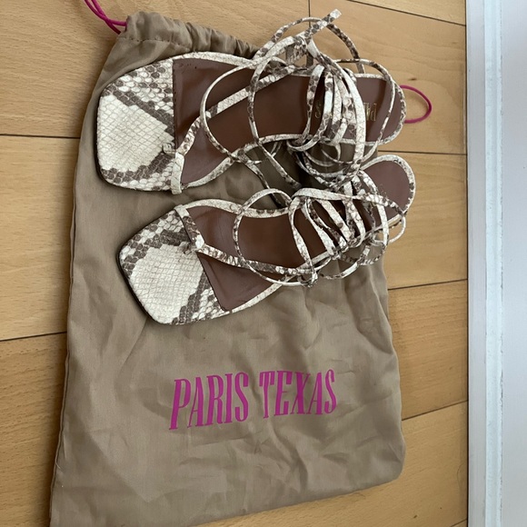 Paris Texas leather animal print gladiator sandals - Picture 8 of 8